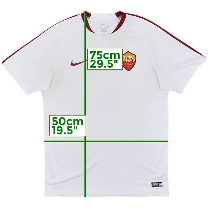 2015-16 Roma Nike Training Shirt - 8/10 - (L)