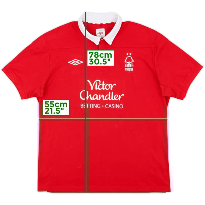 2011-12 Nottingham Forest Home Shirt - 8/10 - (XL)