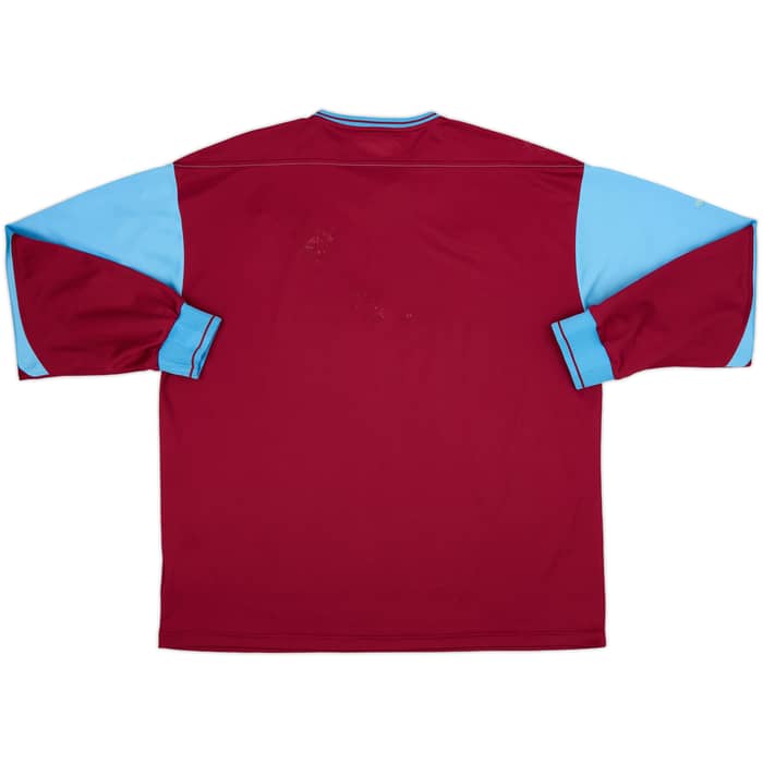 2003-05 West Ham Home L/S Shirt - 7/10 - (XL)
