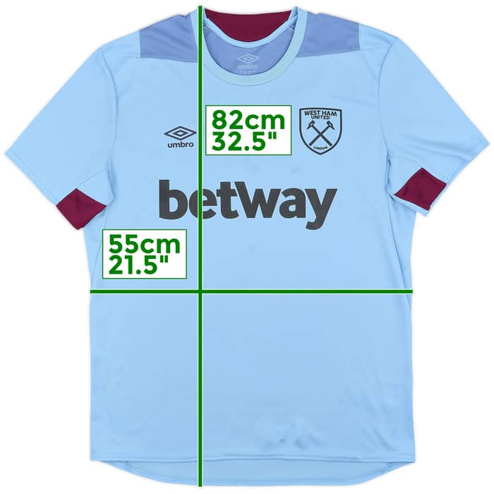 2019-20 West Ham Umbro Training Shirt - 5/10 - (XL)