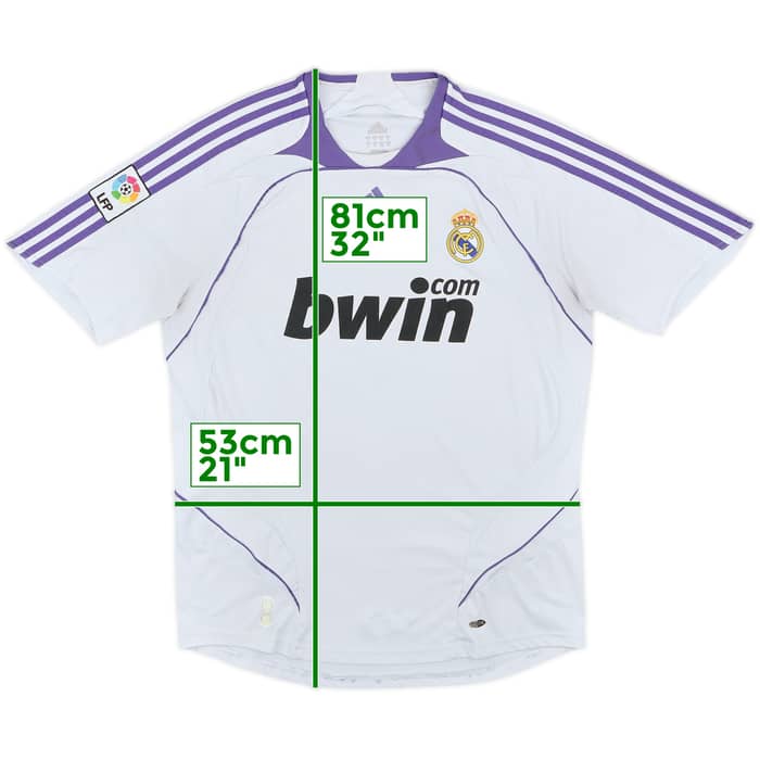 2007-08 Real Madrid Home Shirt - 5/10 - (L)