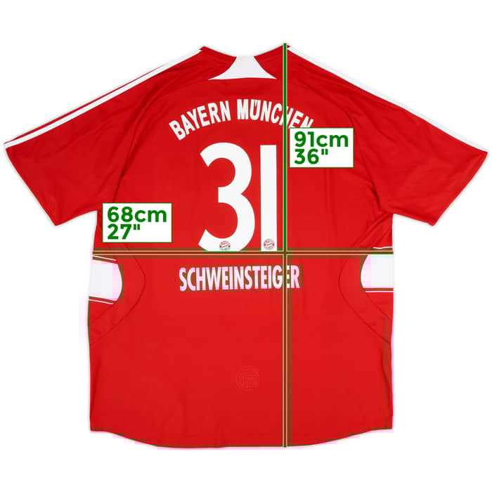 2008-09 Bayern Munich Home Shirt Schweinsteiger #31 - 9/10 - (5XL)