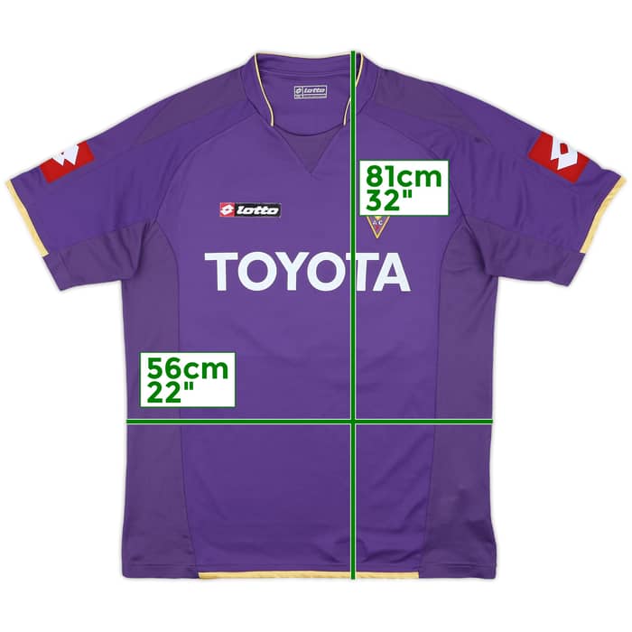 2007-08 Fiorentina Home Shirt Mutu #10 - 4/10 - (XXL)