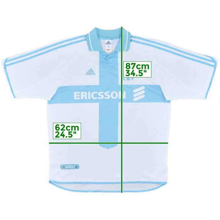 2000-01 Olympique Marseille Home Shirt - 6/10 - (XL)