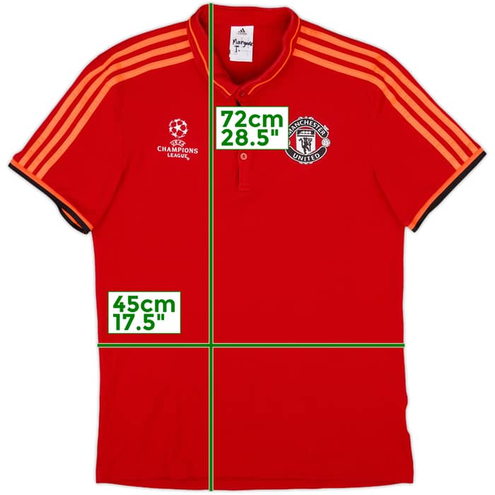 2015-16 Manchester United adidas CL Polo Shirt - 8/10 - (M)