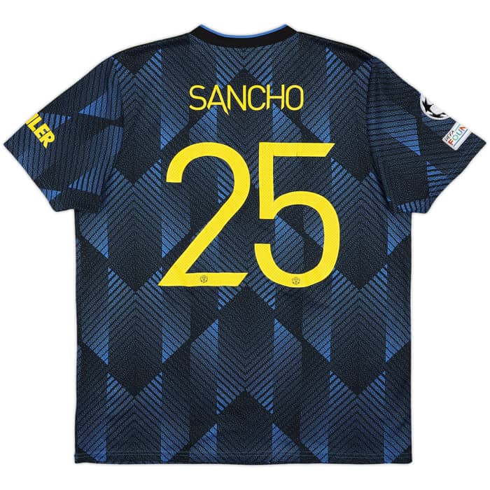 2021-22 Manchester United Third Shirt Sancho #25 - 8/10 - (XL)