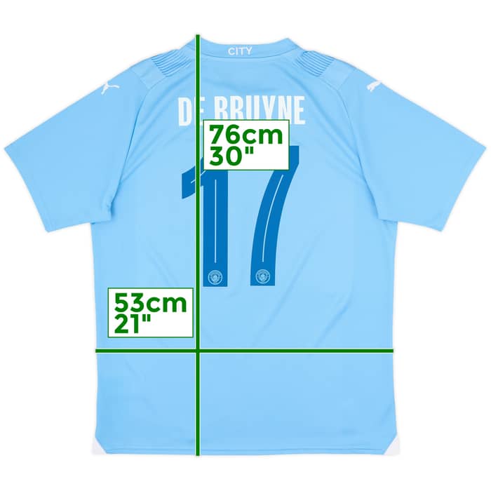 2023-24 Manchester City Home Shirt De Bruyne #17 - 10/10 - (L)