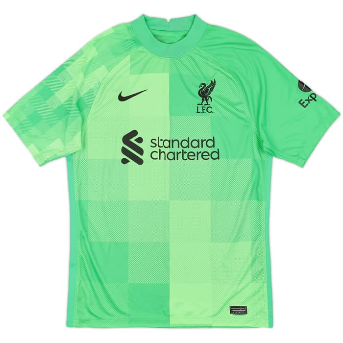 2021-22 Liverpool GK S/S Shirt A.Becker #1 - 9/10 - (M)