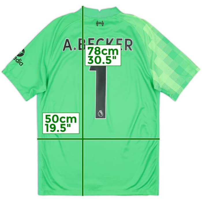 2021-22 Liverpool GK S/S Shirt A.Becker #1 - 9/10 - (M)