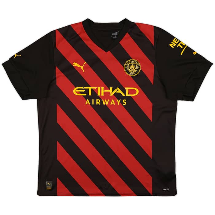 2022-23 Manchester City Away Shirt Haaland #9 - 7/10 - (XL)