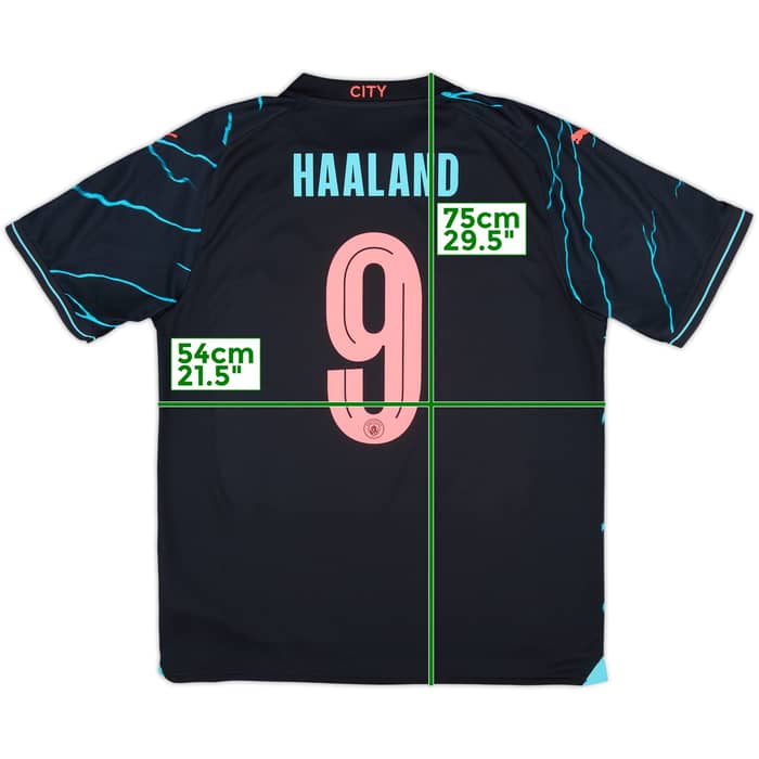 2023-24 Manchester City Third Shirt Haaland #9 - 10/10 - (L)