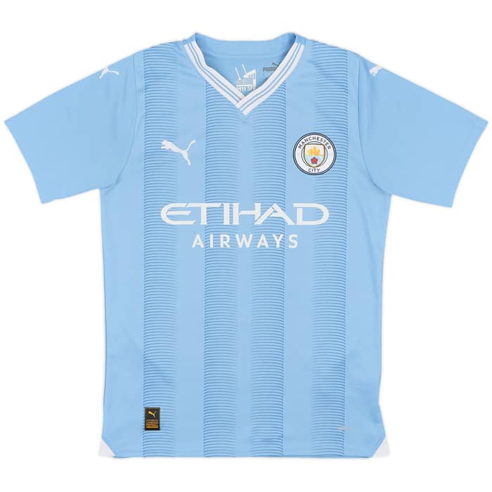 2023-24 Manchester City Home Shirt De Bruyne #17 - 8/10 - (S)