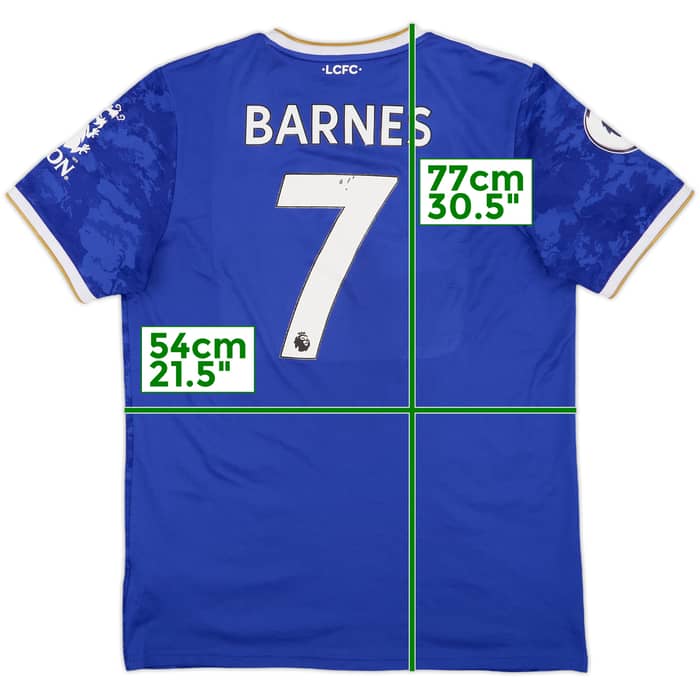 2021-22 Leicester Home Shirt Barnes #7 - 5/10 - (L)
