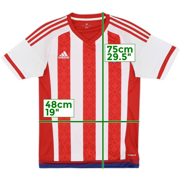 2015 Paraguay Copa America Home Shirt - 9/10 - (S)