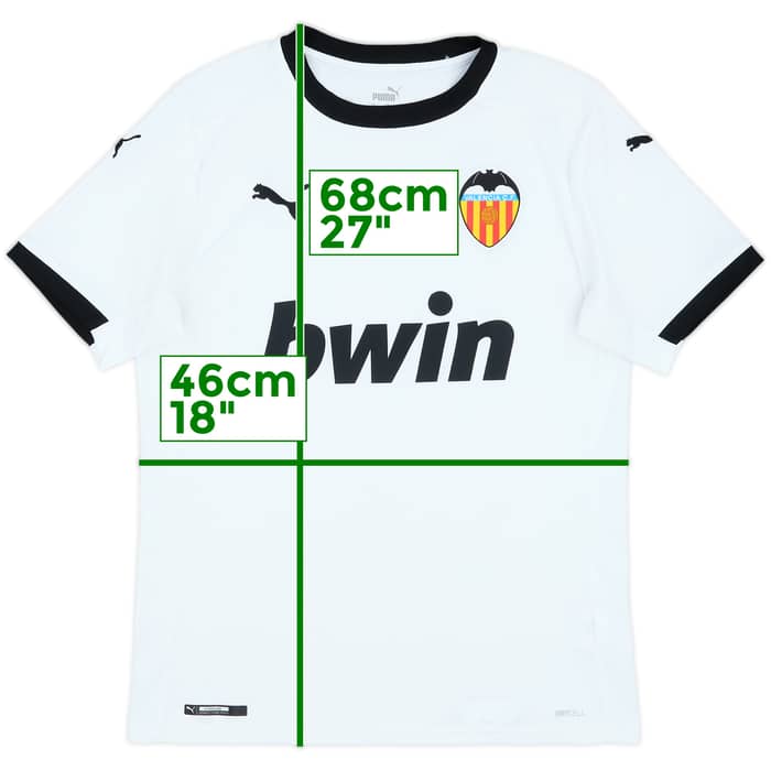 2020-21 Valencia Home Shirt - 8/10 - (S)