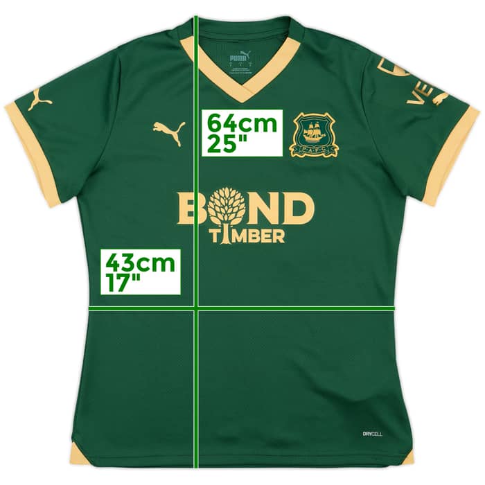 2023-24 Plymouth Argyle Home Shirt - 10/10 - (Women's S)