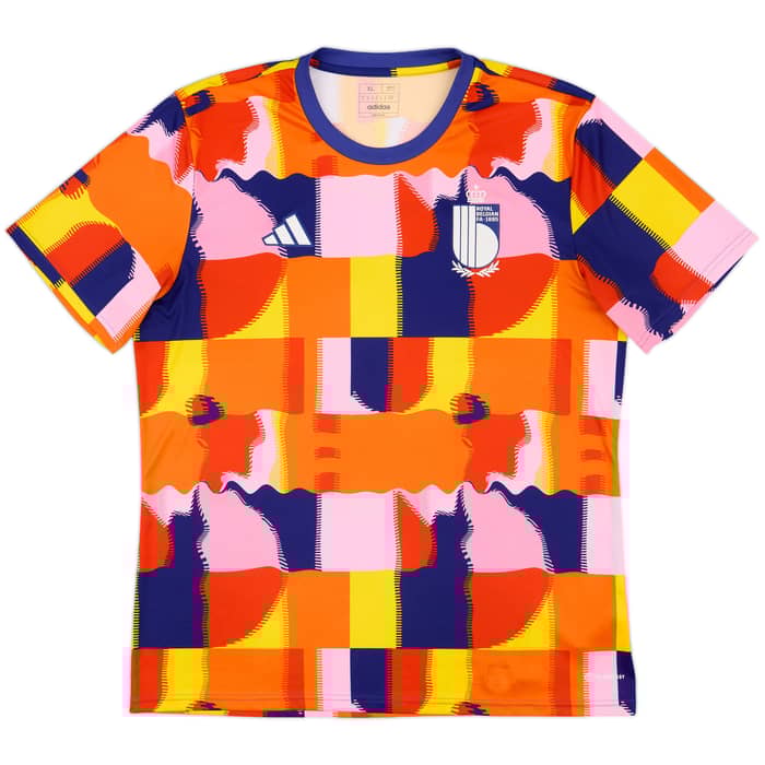 2022-24 Belgium adidas Pre-Match Training Shirt - 10/10 - (XL)