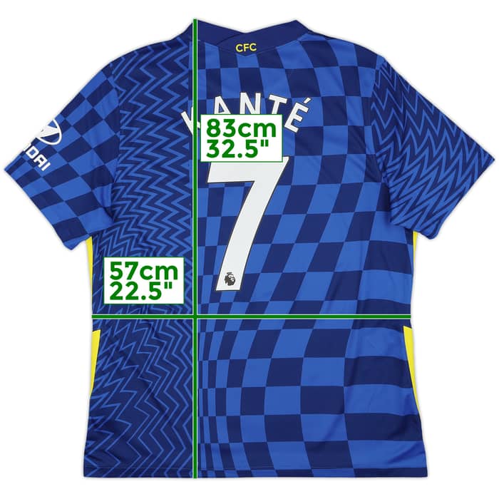 2021-22 Chelsea Home Shirt Kante #7 - 9/10 - (XL)