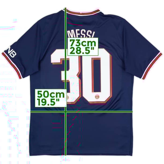 2021-22 Paris Saint-Germain Home Shirt Messi #30 - 10/10 - (M)