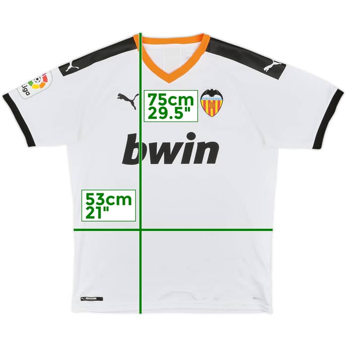 2019-20 Valencia Home Shirt - 8/10 - (L)