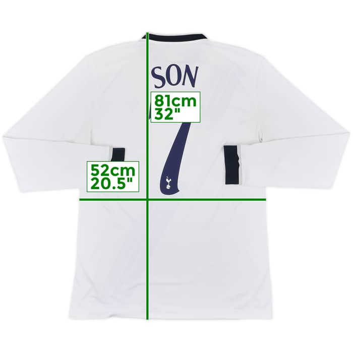 2015-16 Tottenham Home L/S Shirt Son #7 - 8/10 - (L)