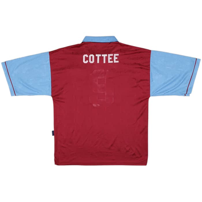1995-97 West Ham Centenary Home Shirt Cottee #9 - 5/10 - (L)