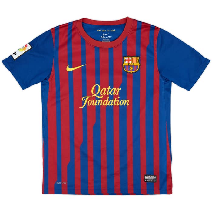 2011-12 Barcelona Home Shirt Nils #10 - 8/10 - (M.Boys)