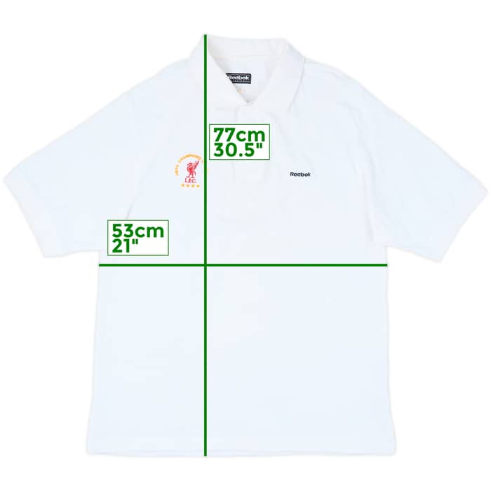 2000-01 Liverpool 'Champions League' Reebok Polo Shirt - 7/10 - (XL)