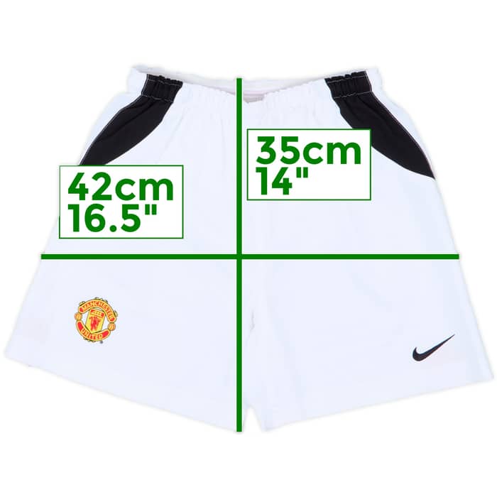 2002-04 Manchester United Home Shorts - 9/10 - (M.Boys)