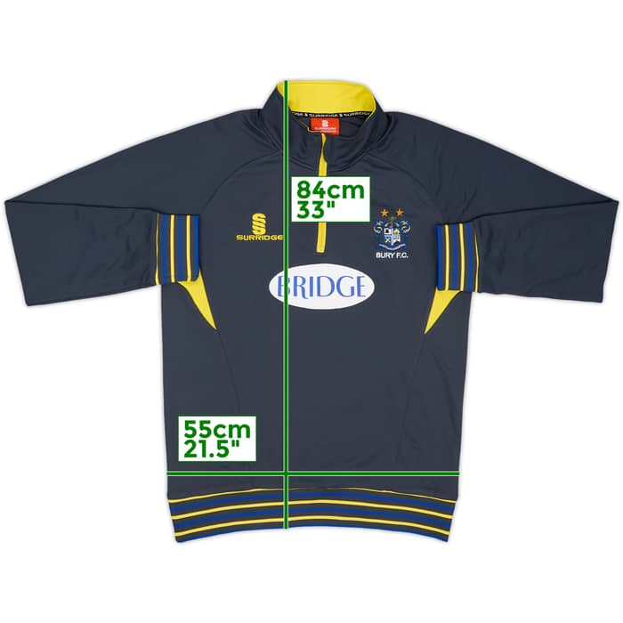2011-12 Bury Surridge 1/4 Zip Training Top - 8/10 - (L)
