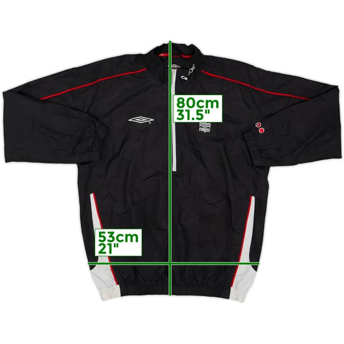 2006-07 Nottingham Forest Umbro 1/4 Zip Training Top - 8/10 - (L)