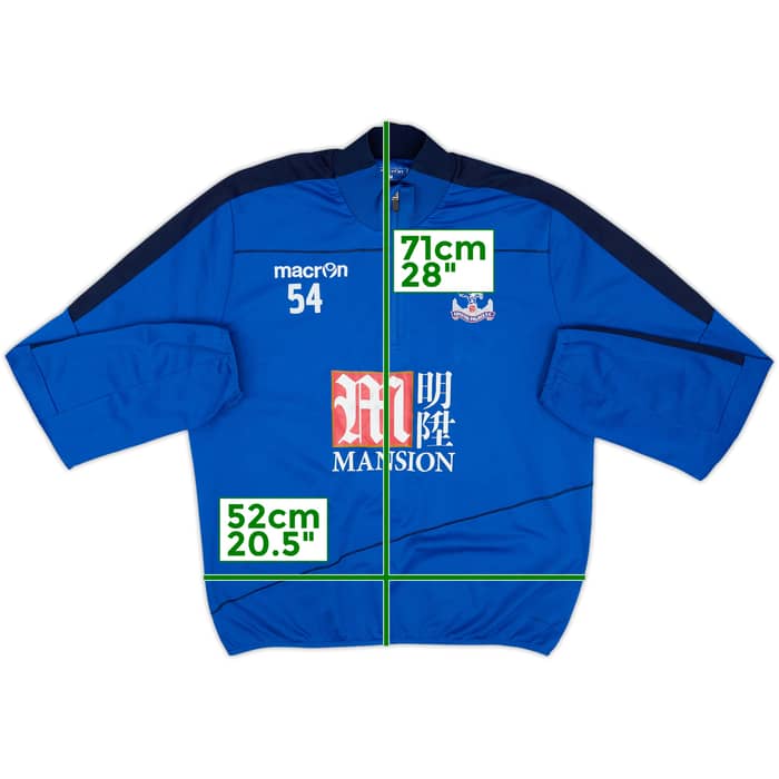 2015-16 Crystal Palace Player Issue Macron 1/4 Zip Training Top #54 - 5/10 - (M)