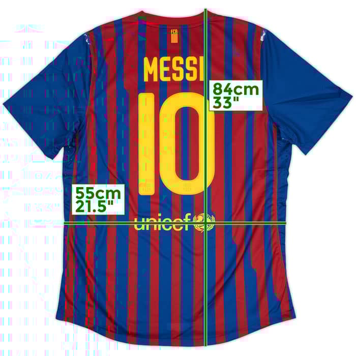 2011-12 Barcelona Player Issue Home Shirt Messi #10 - 6/10 - (XL)