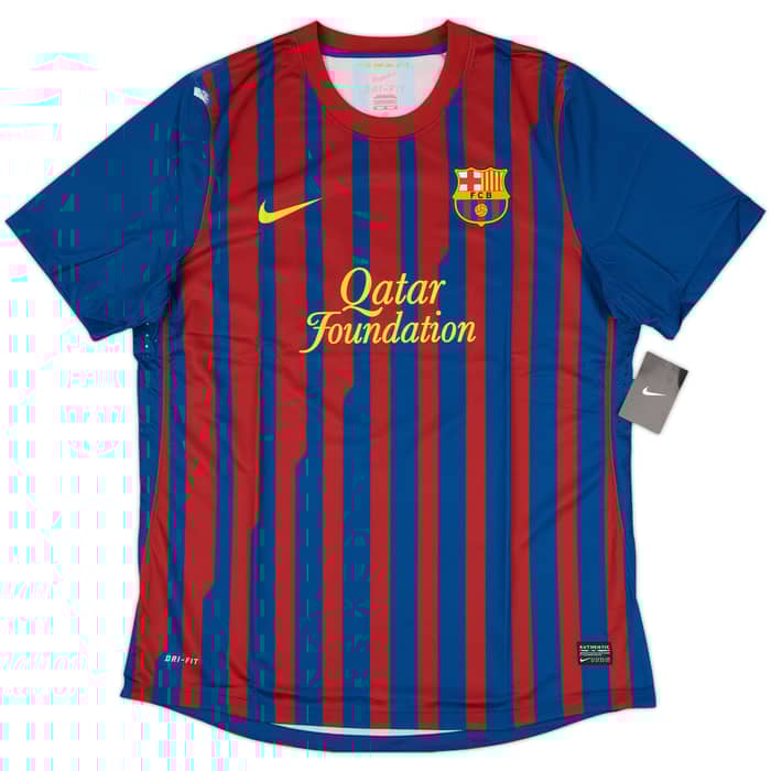 2011-12 Barcelona Player Issue Home Shirt Messi #10 (XL)