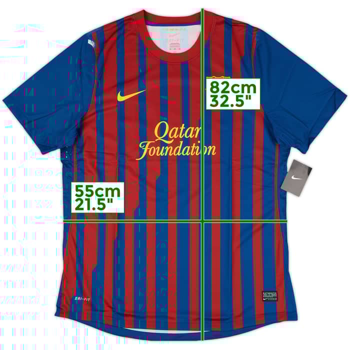 2011-12 Barcelona Player Issue Home Shirt Messi #10 (XL)