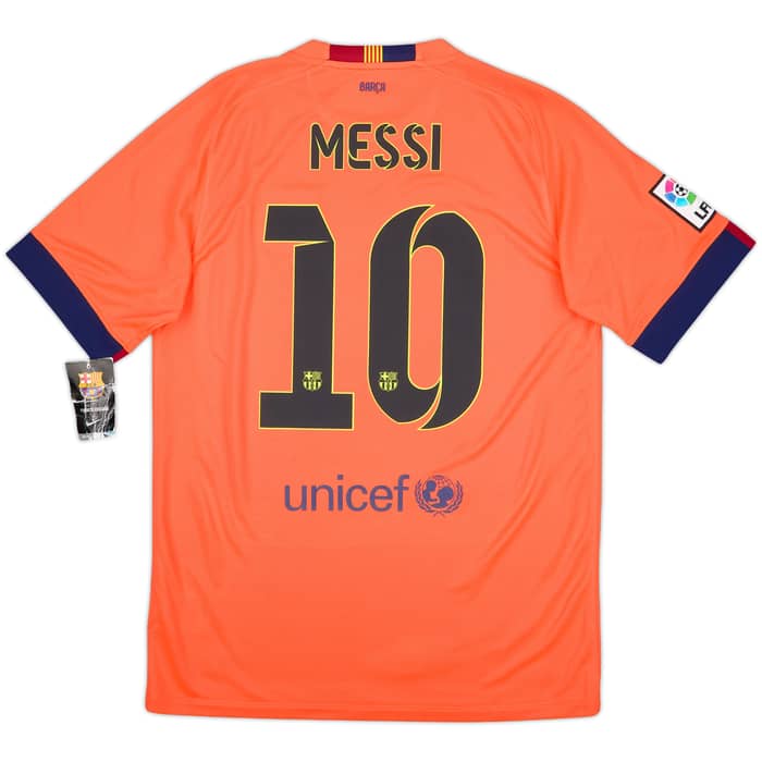 2014-15 Barcelona Away Shirt Messi #10 (M)