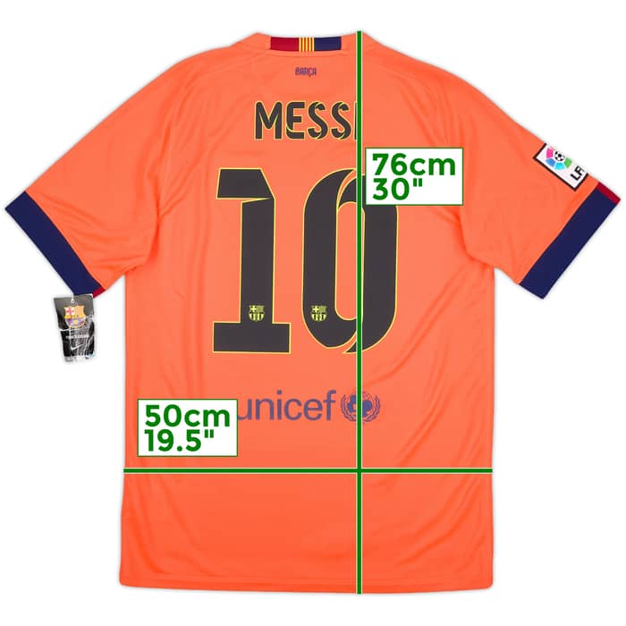 2014-15 Barcelona Away Shirt Messi #10 (M)