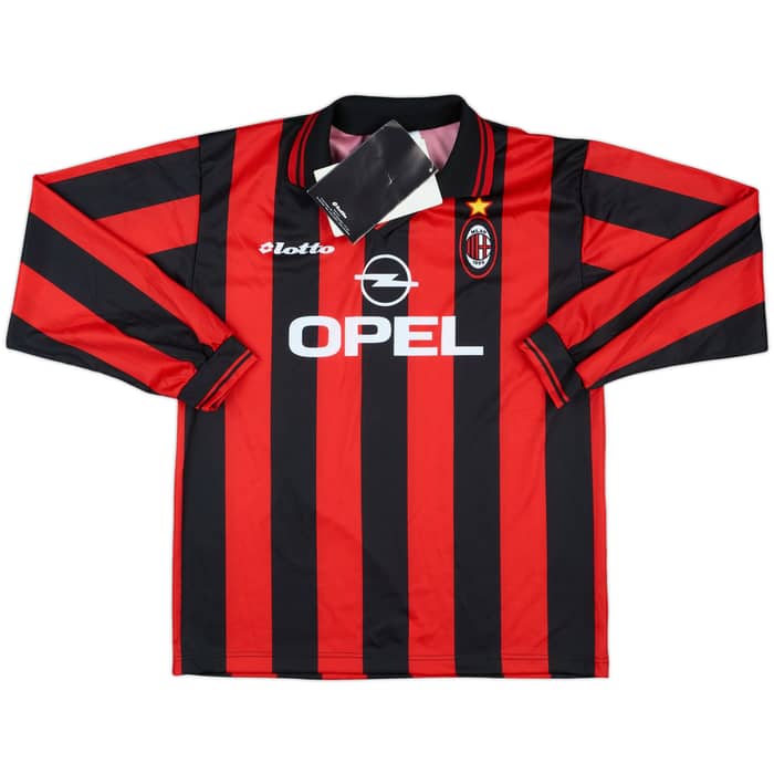 1997-98 AC Milan Basic Home L/S Shirt (L)