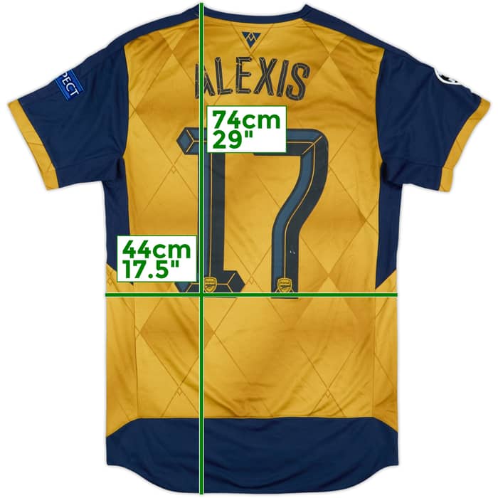 2015-16 Arsenal Away Shirt Alexis #17 (XS)
