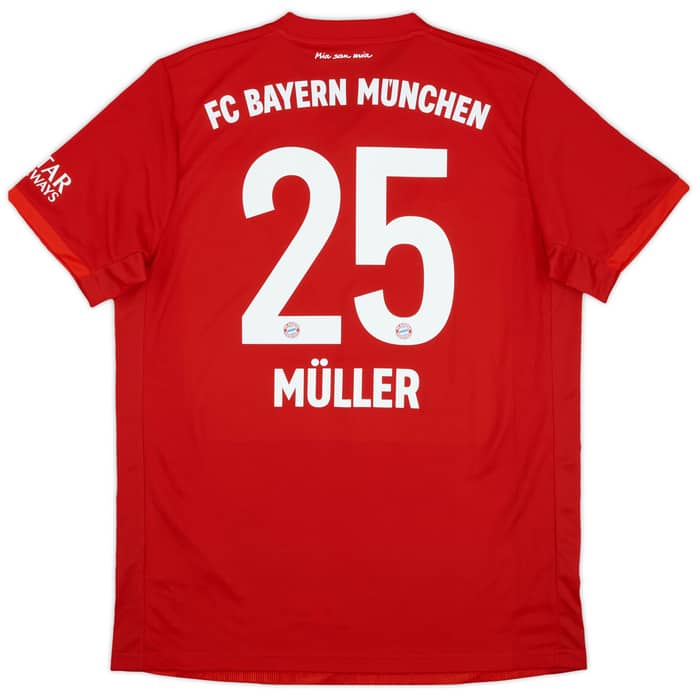 2019-20 Bayern Munich Home Shirt Muller #25 - 8/10 - (L)