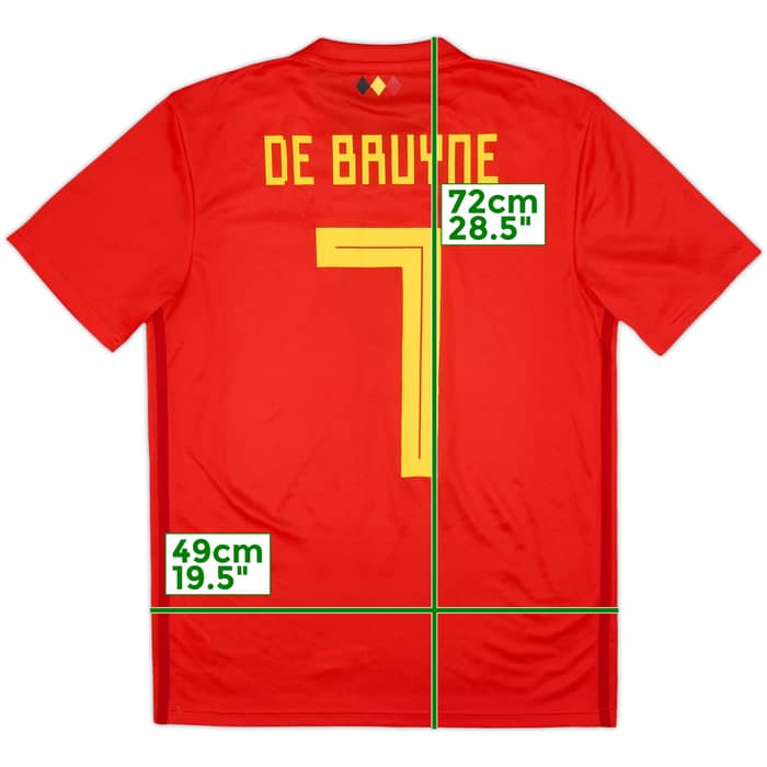 2018-19 Belgium Home Shirt De Bruyne #7 - 9/10 - (S)