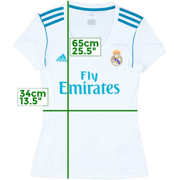 2017-18 Real Madrid Home Shirt - 8/10 - (Women's XS)