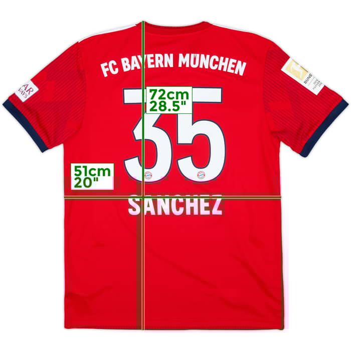 2018-19 Bayern Munich Home Shirt Sanchez #35 - 9/10 - (M)