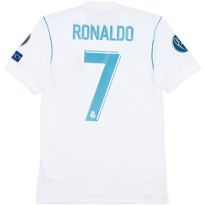 2017-18 Real Madrid Home Shirt Ronaldo #7 - 8/10 - (XS)