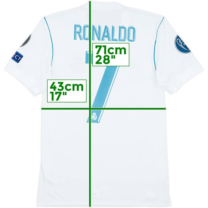 2017-18 Real Madrid Home Shirt Ronaldo #7 - 8/10 - (XS)