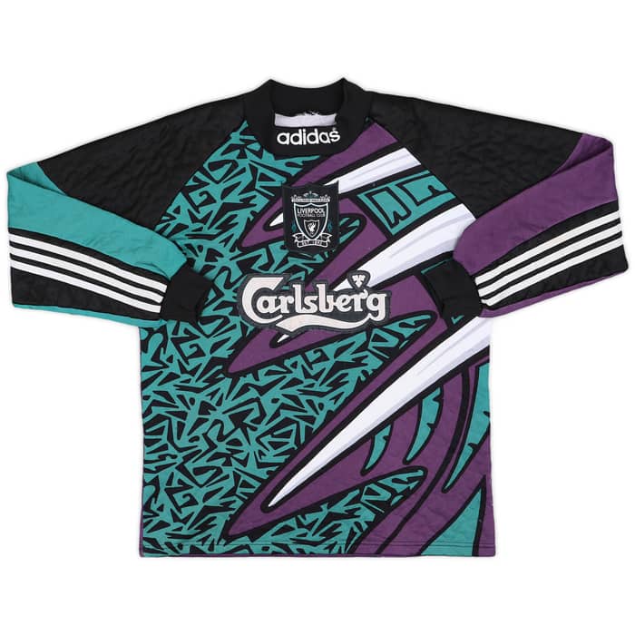 1995-96 Liverpool GK Shirt James #1 - 6/10 - (S)