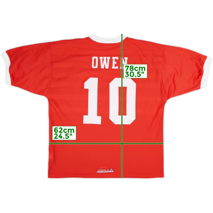 1998-00 Liverpool Home Shirt Owen #10 - 7/10 - (XL)
