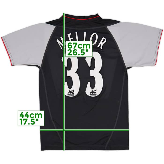 2002-04 Liverpool Away Shirt Mellor #33 - 7/10 - (XL.Boys)