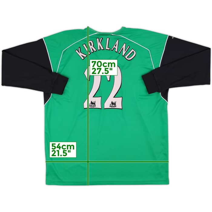 2005-06 Liverpool GK Shirt Kirkland #22 - 4/10 - (XL)