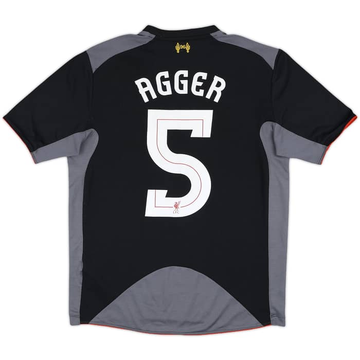 2012-13 Liverpool Away Shirt Agger #5 - 9/10 - (M)